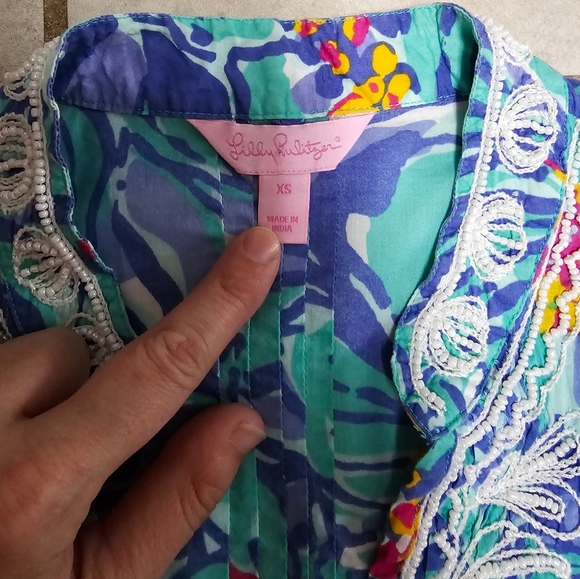 Lilly pulitzer top xs - Picture 3 of 5